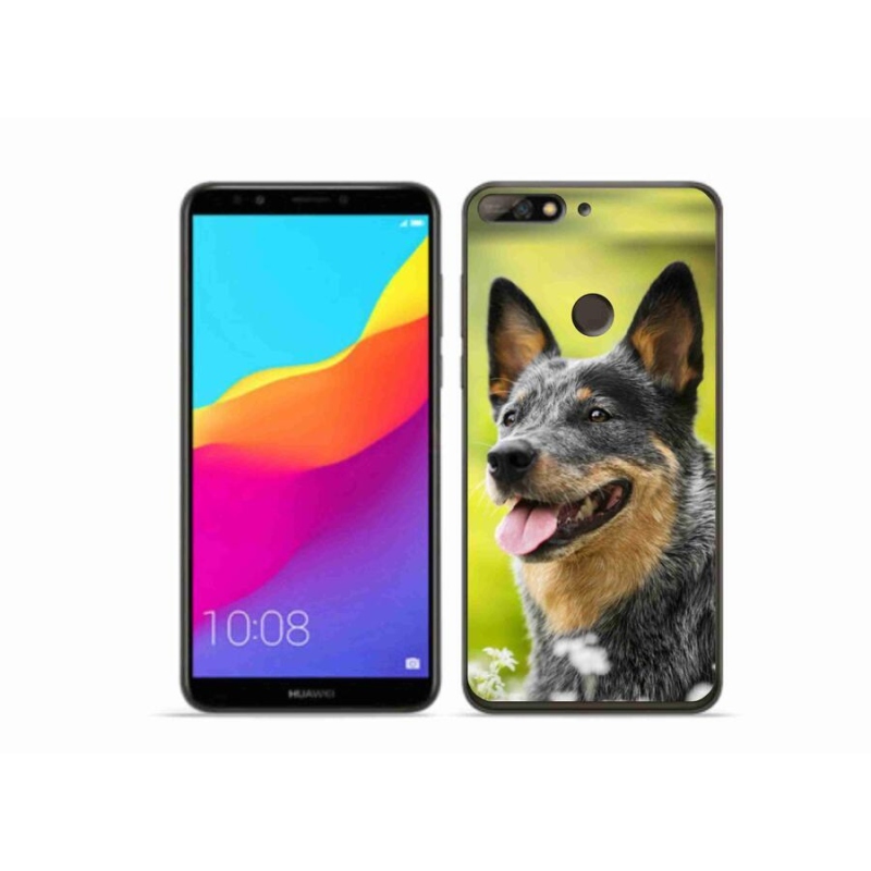 Gelový kryt mmCase na mobil Huawei Y7 Prime (2018) - australský honácký pes