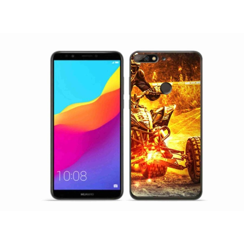 Gelový kryt mmCase na mobil Huawei Y7 Prime (2018) - čtyřkolka