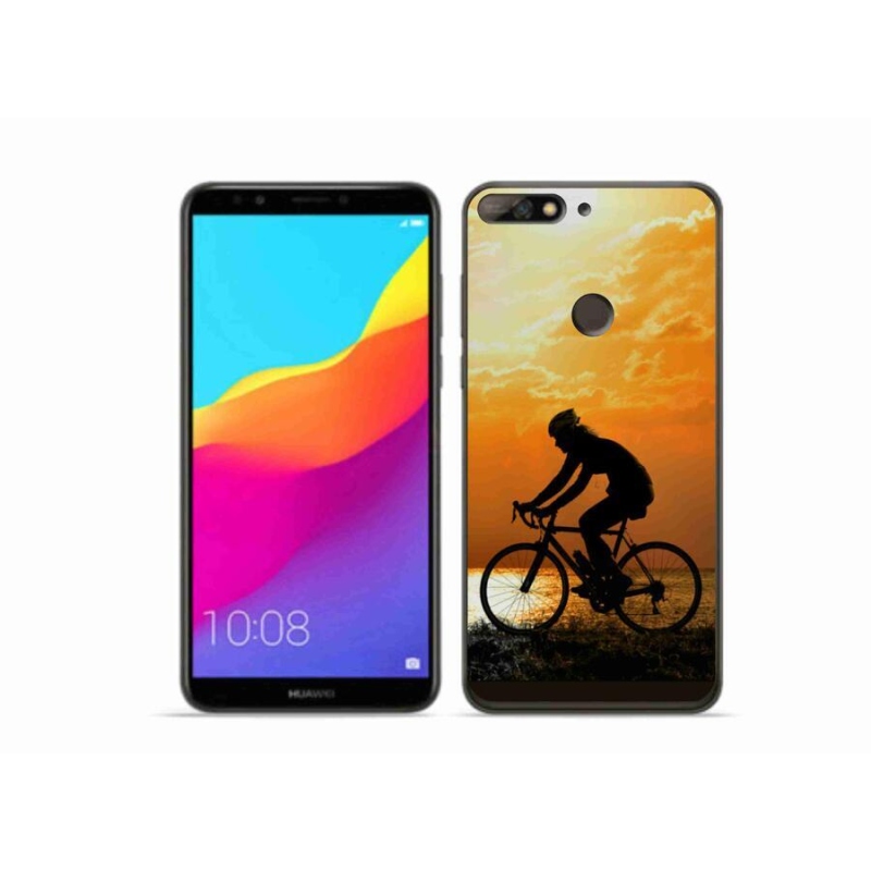 Gelový kryt mmCase na mobil Huawei Y7 Prime (2018) - cyklovýlet