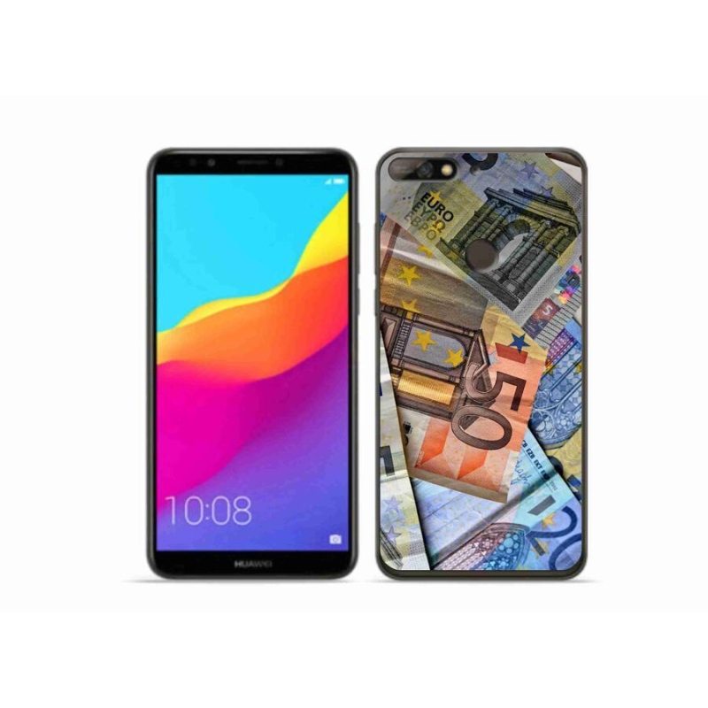 Gelový kryt mmCase na mobil Huawei Y7 Prime (2018) - euro