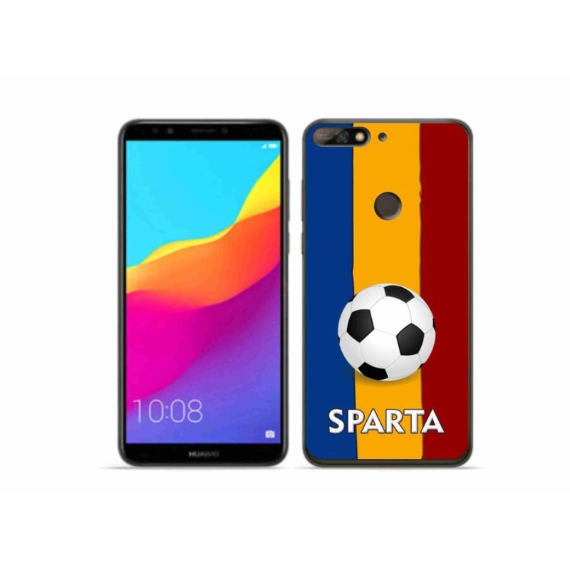 Gelový kryt mmCase na mobil Huawei Y7 Prime (2018) - fotbal 1