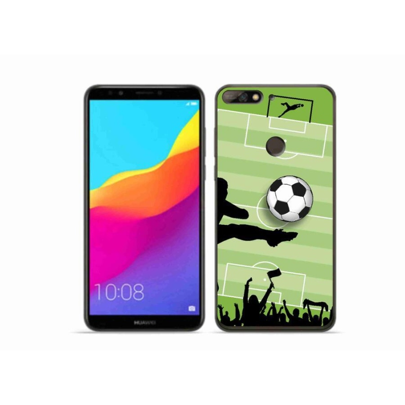 Gelový kryt mmCase na mobil Huawei Y7 Prime (2018) - fotbal 3