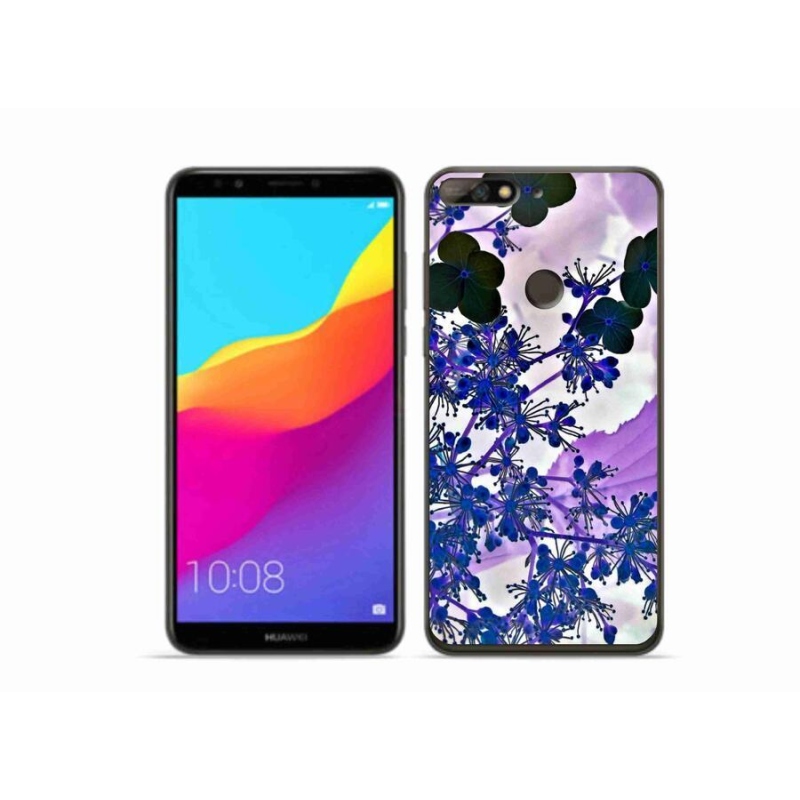 Gelový kryt mmCase na mobil Huawei Y7 Prime (2018) - květ hortenzie