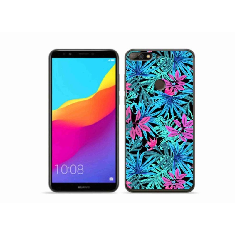 Gelový kryt mmCase na mobil Huawei Y7 Prime (2018) - květiny 3