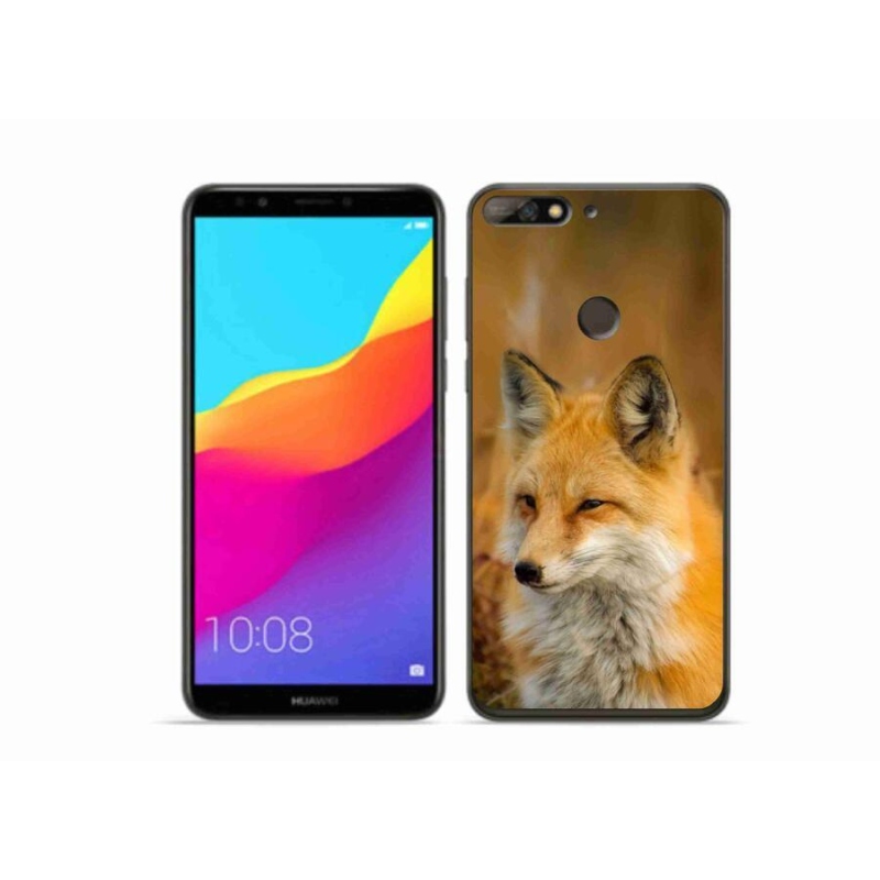 Gelový kryt mmCase na mobil Huawei Y7 Prime (2018) - liška