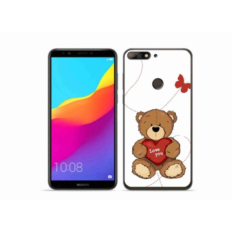Gelový kryt mmCase na mobil Huawei Y7 Prime (2018) - love you