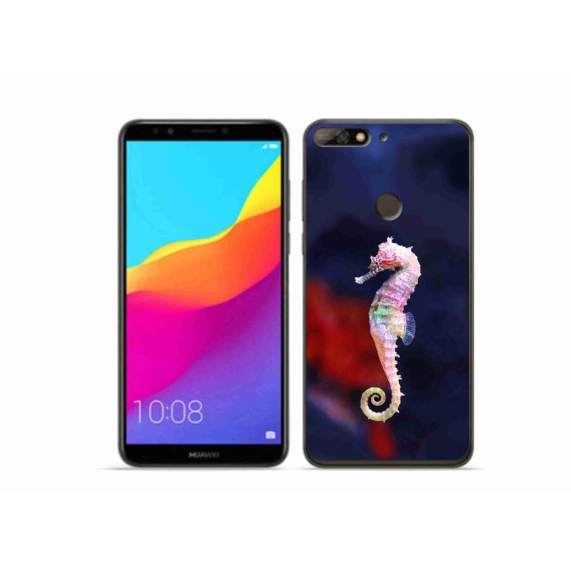 Gelový kryt mmCase na mobil Huawei Y7 Prime (2018) - mořský koník