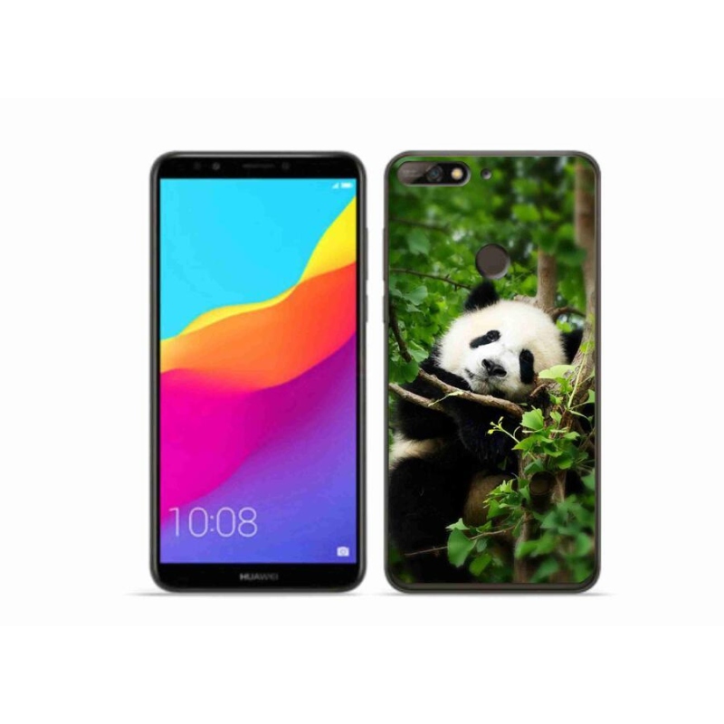 Gelový kryt mmCase na mobil Huawei Y7 Prime (2018) - panda