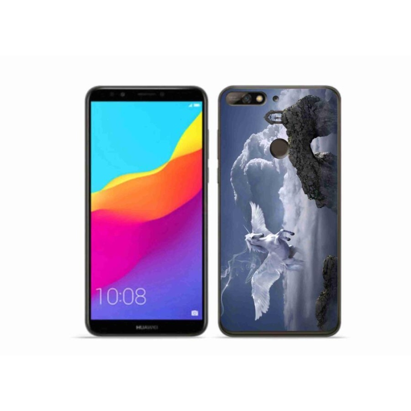 Gelový kryt mmCase na mobil Huawei Y7 Prime (2018) - pegas