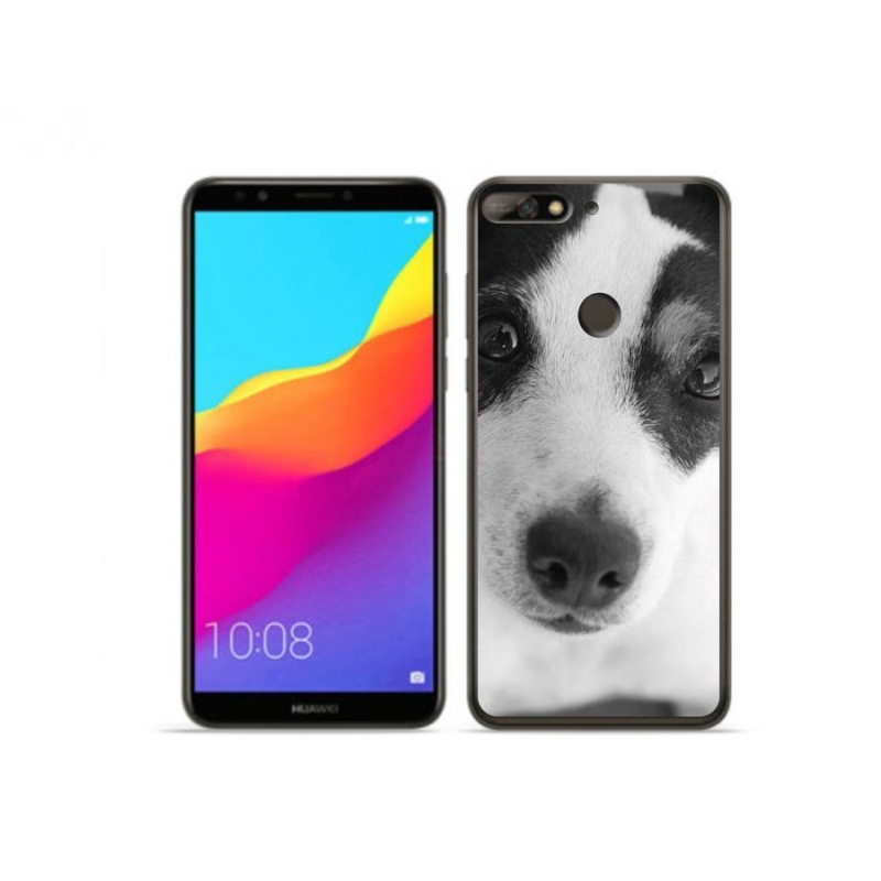 Gelový kryt mmCase na mobil Huawei Y7 Prime (2018) - pes