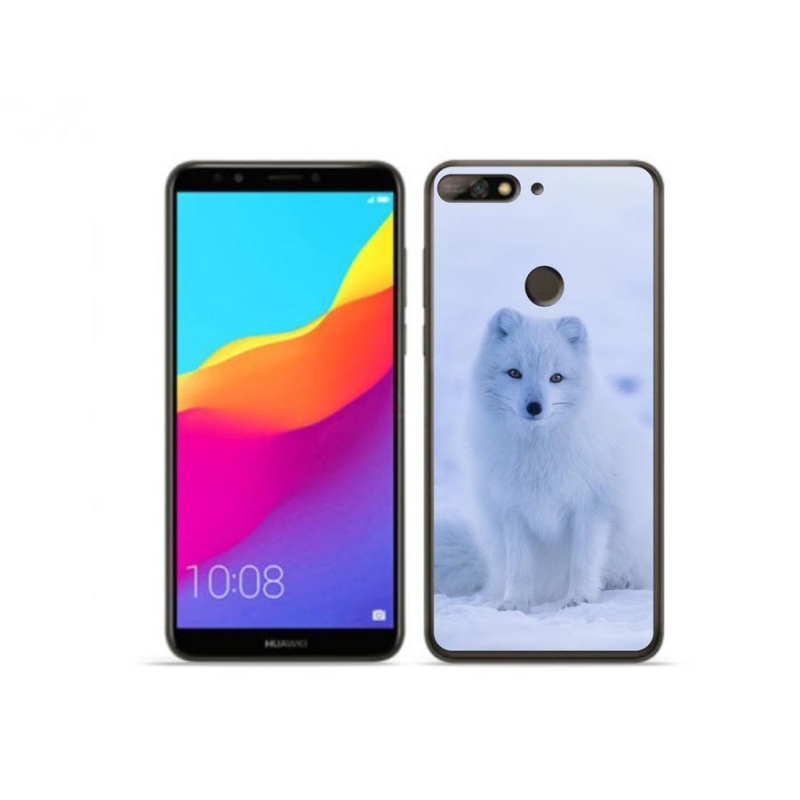 Gelový kryt mmCase na mobil Huawei Y7 Prime (2018) - polární liška