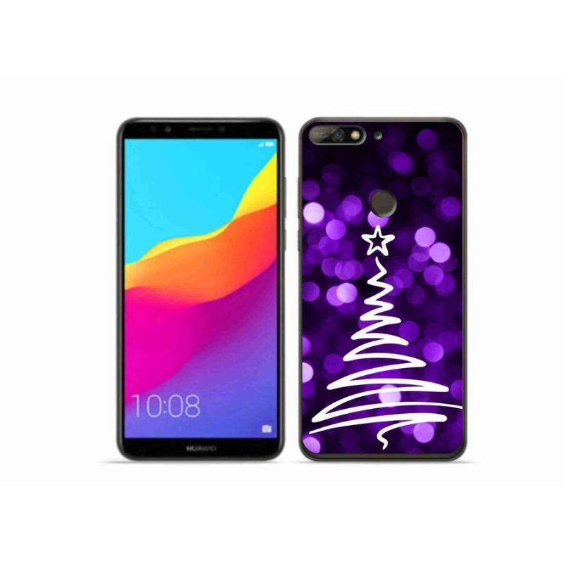 Gelový kryt mmCase na mobil Huawei Y7 Prime (2018) - stromek