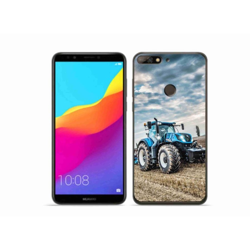 Gelový kryt mmCase na mobil Huawei Y7 Prime (2018) - traktor 2