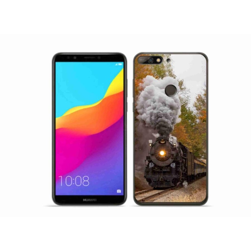 Gelový kryt mmCase na mobil Huawei Y7 Prime (2018) - vlak 1