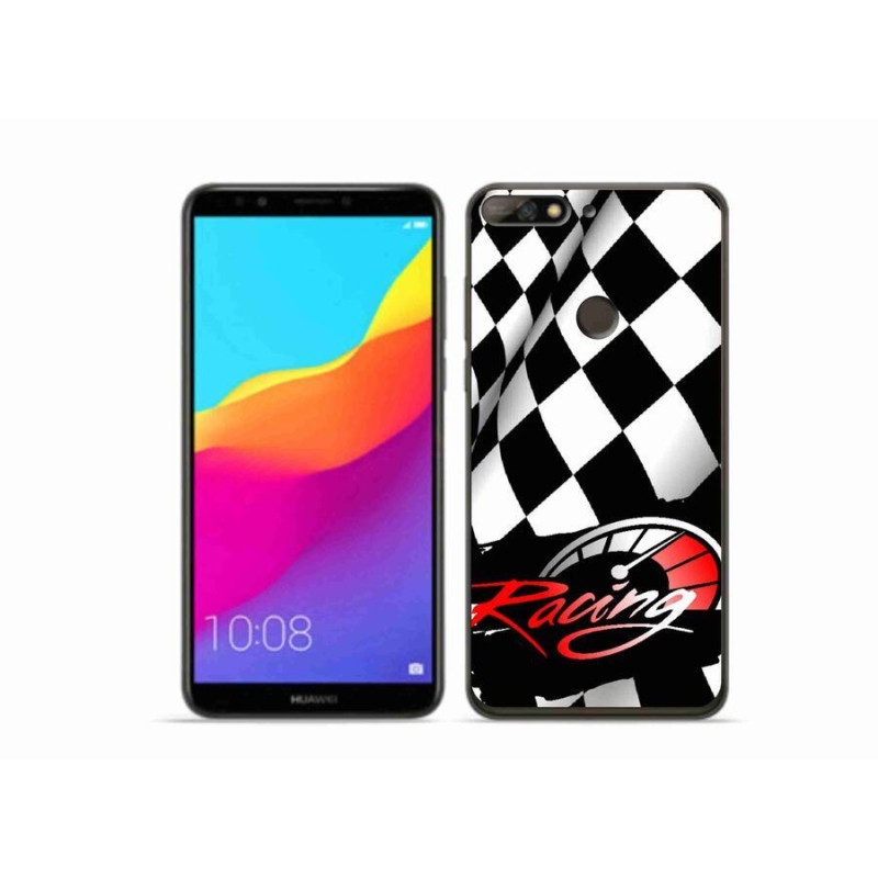 Gelový kryt mmCase na mobil Huawei Y7 Prime (2018) - závodění