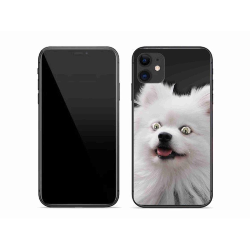 Gelový kryt mmCase na mobil iPhone 11 - bílý špic