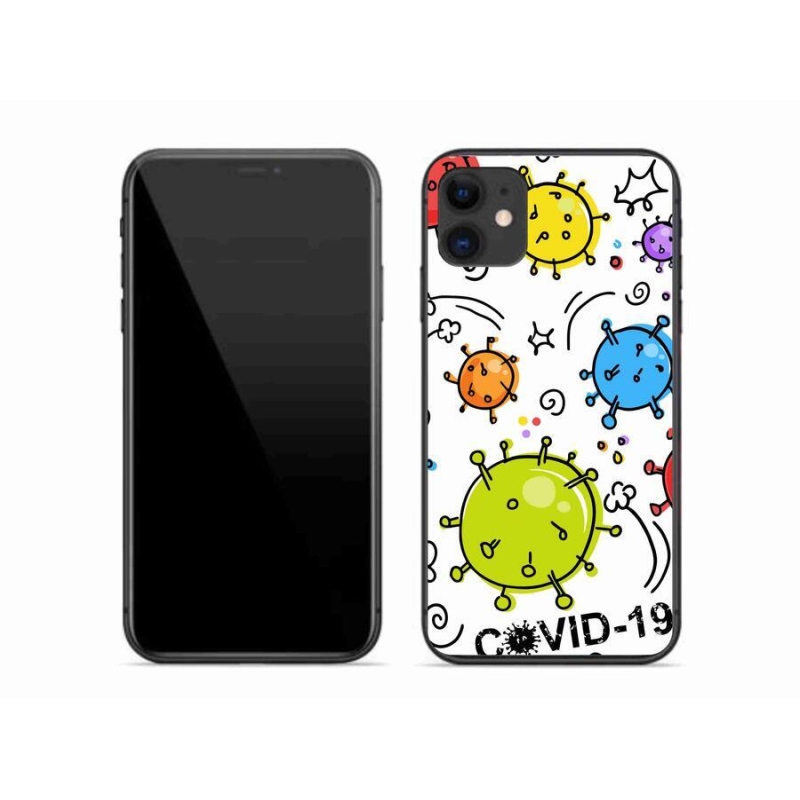 Gelový kryt mmCase na mobil iPhone 11 - covid 2