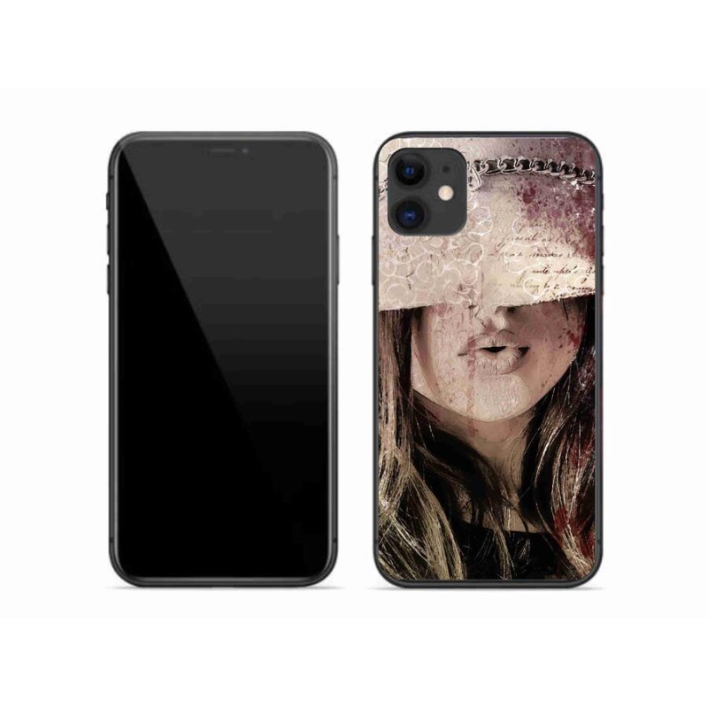 Gelový kryt mmCase na mobil iPhone 11 - dívka
