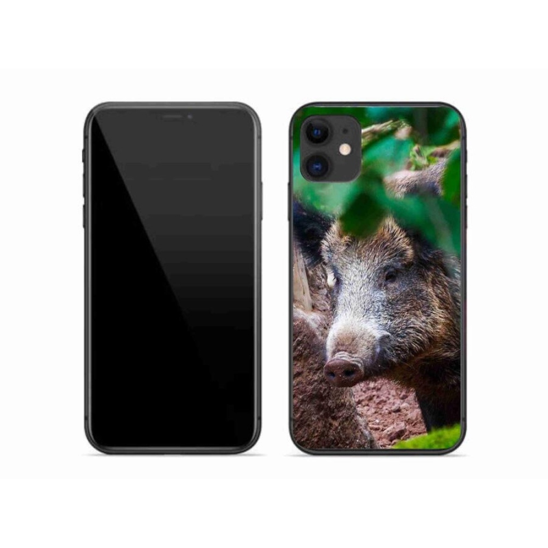 Gelový kryt mmCase na mobil iPhone 11 - divoké prase