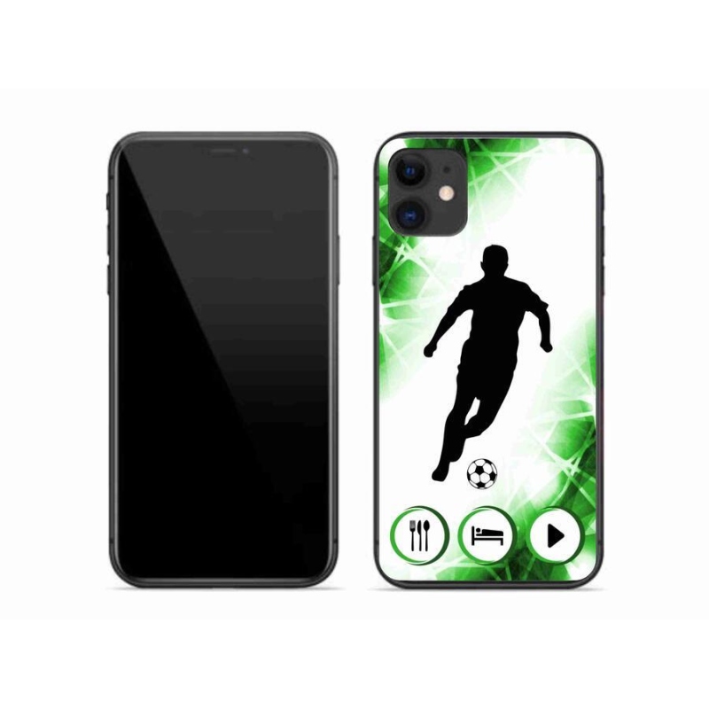 Gelový kryt mmCase na mobil iPhone 11 - fotbalista