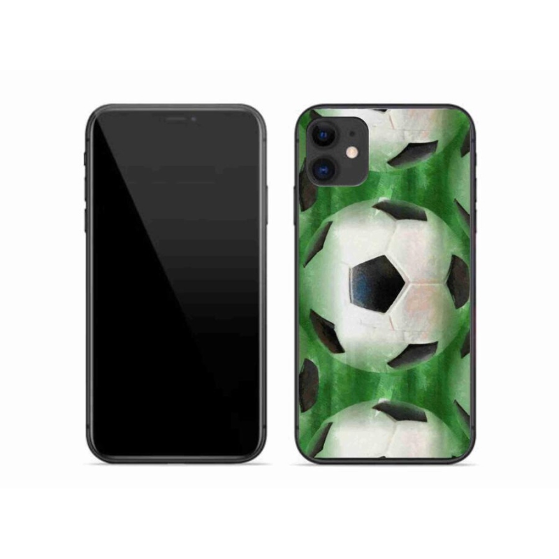 Gelový kryt mmCase na mobil iPhone 11 - fotbalový míč