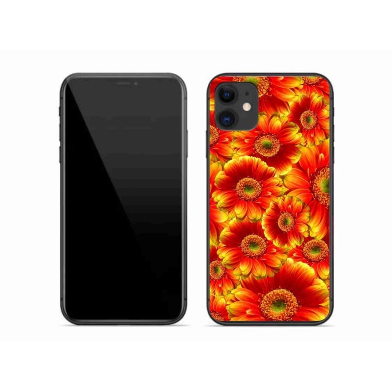 Gelový kryt mmCase na mobil iPhone 11 - gerbera 1