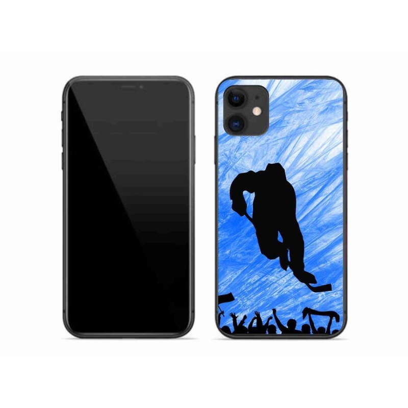 Gelový kryt mmCase na mobil iPhone 11 - hokejový hráč
