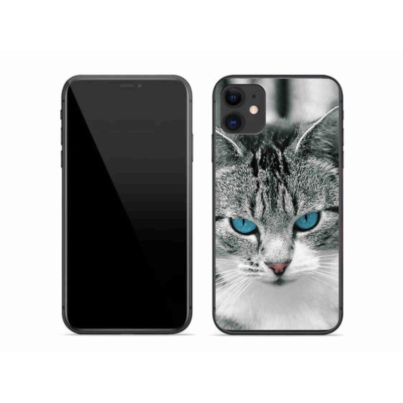 Gelový kryt mmCase na mobil iPhone 11 - kočičí pohled 1
