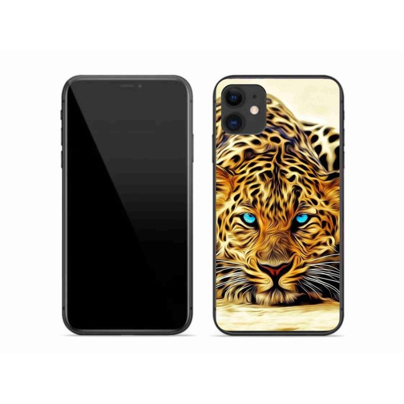 Gelový kryt mmCase na mobil iPhone 11 - kreslený tygr