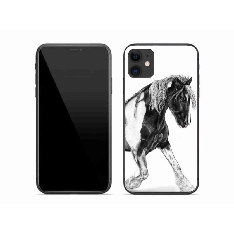 Gelový kryt mmCase na mobil iPhone 11 - kůň