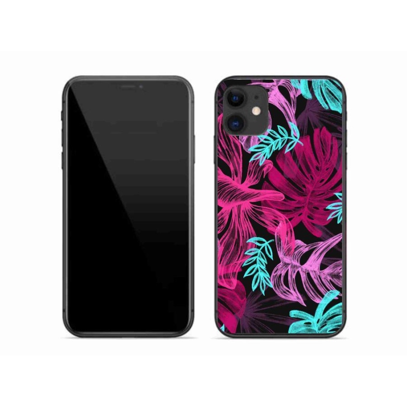 Gelový kryt mmCase na mobil iPhone 11 - květiny 1