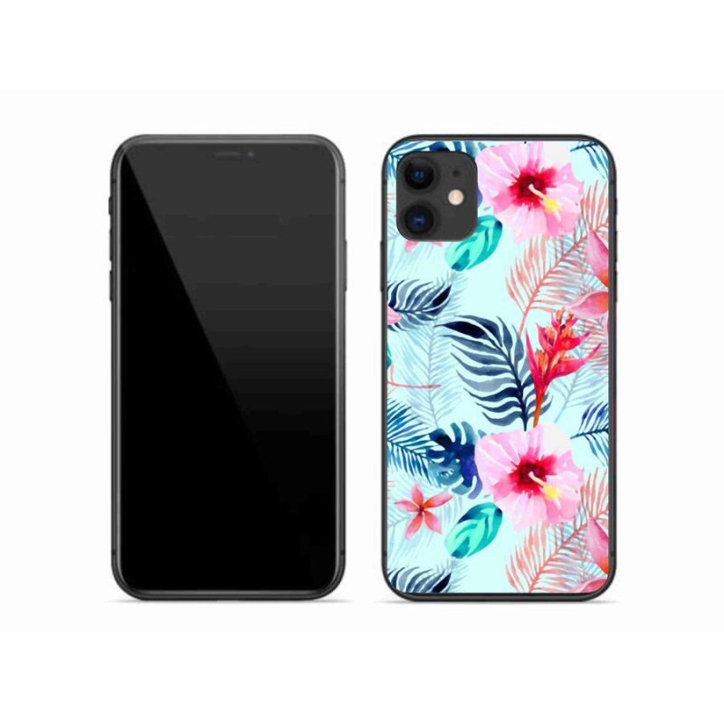 Gelový kryt mmCase na mobil iPhone 11 - květiny