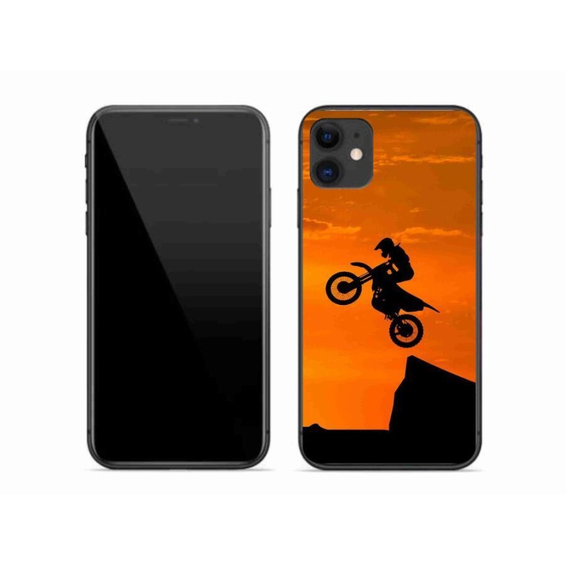 Gelový kryt mmCase na mobil iPhone 11 - motocross