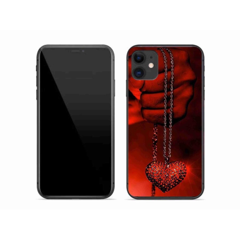 Gelový kryt mmCase na mobil iPhone 11 - náhrdelník
