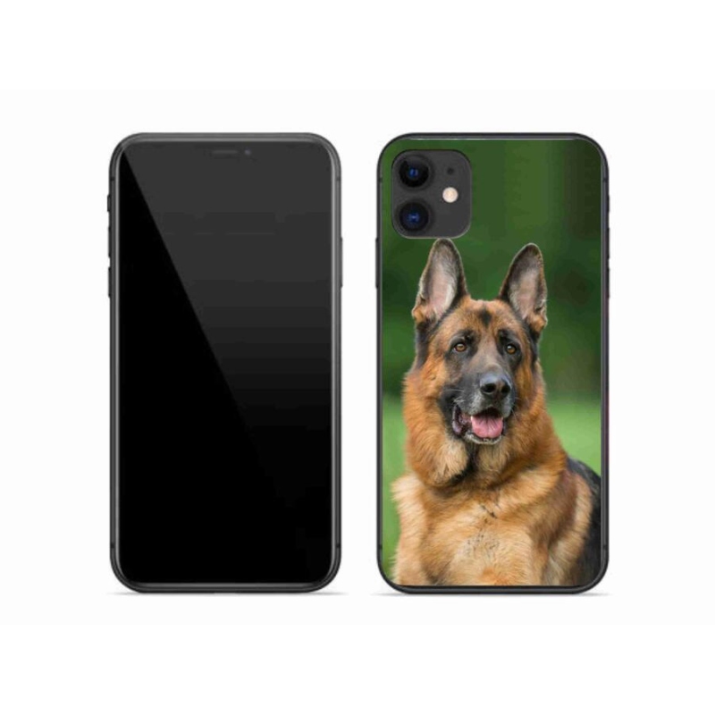 Gelový kryt mmCase na mobil iPhone 11 - německý ovčák