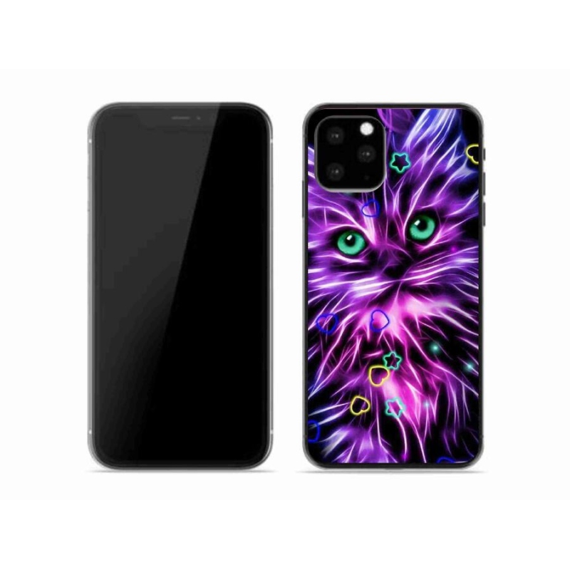 Gelový kryt mmCase na mobil iPhone 11 Pro - abstraktní kočka