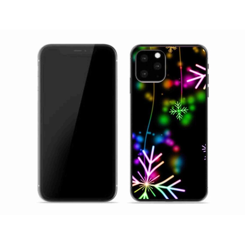 Gelový kryt mmCase na mobil iPhone 11 Pro - barevné vločky