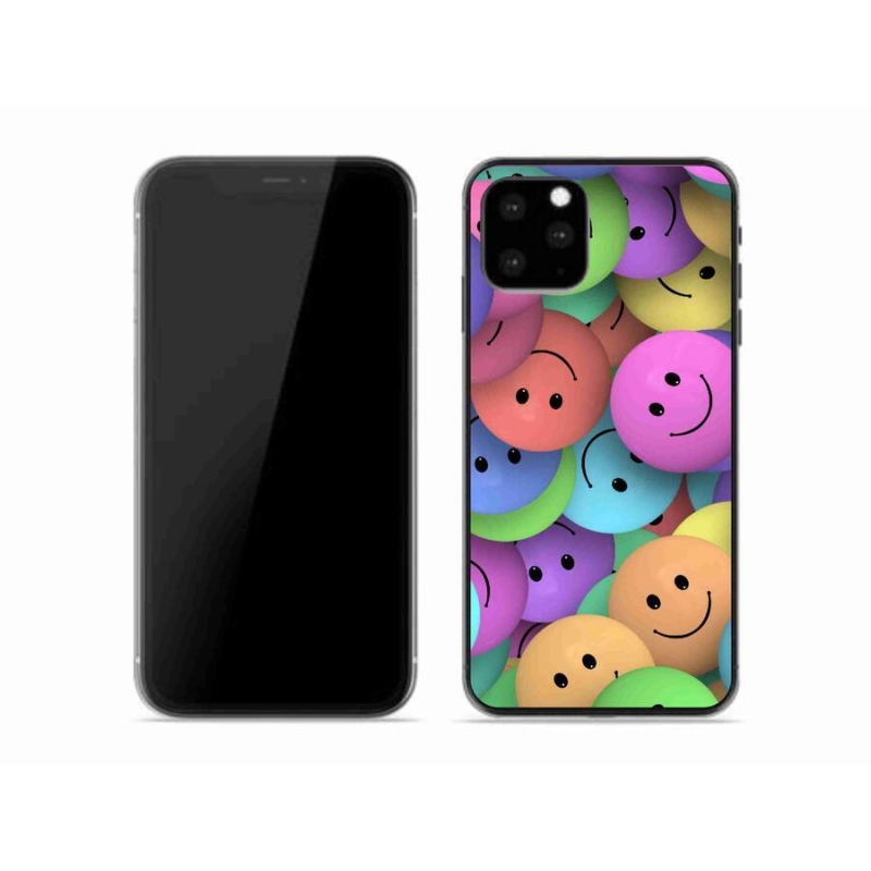 Gelový kryt mmCase na mobil iPhone 11 Pro - barevní smajlíci