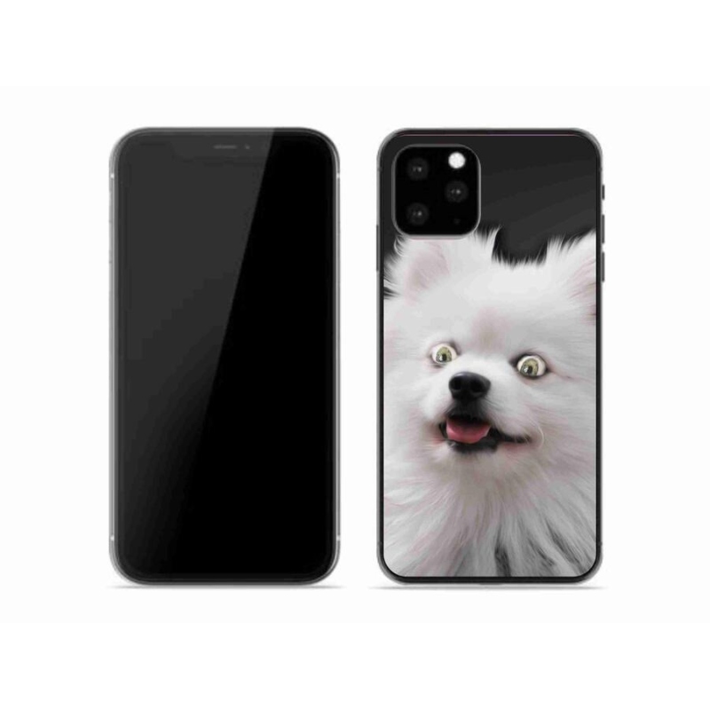 Gelový kryt mmCase na mobil iPhone 11 Pro - bílý špic