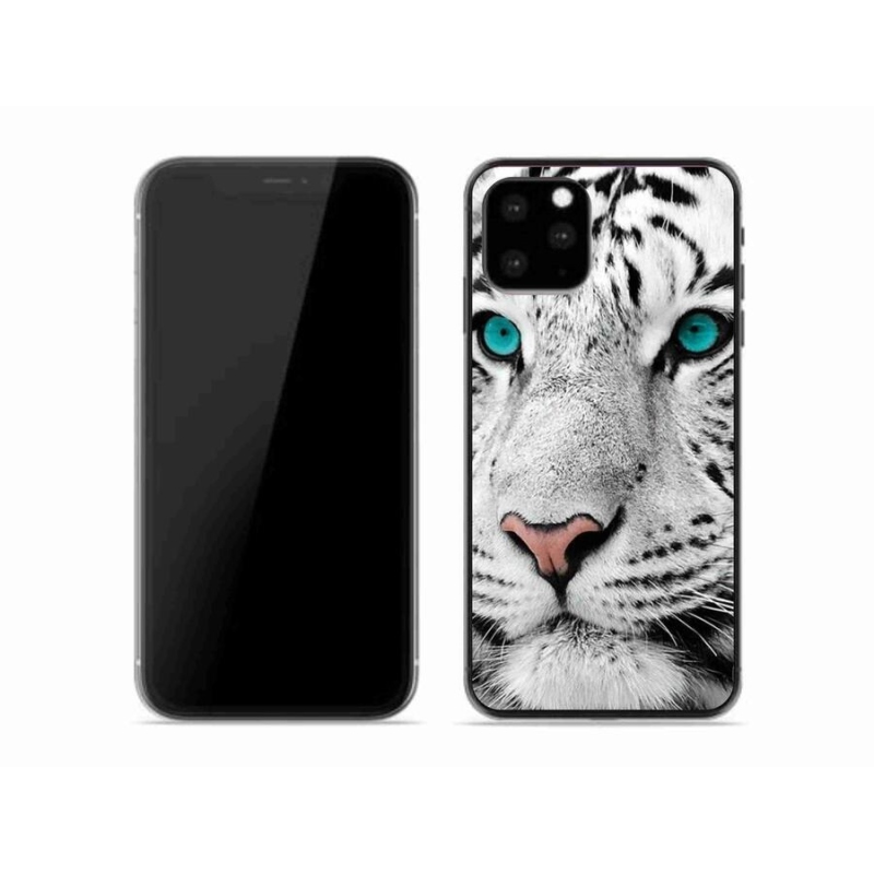 Gelový kryt mmCase na mobil iPhone 11 Pro - bílý tygr