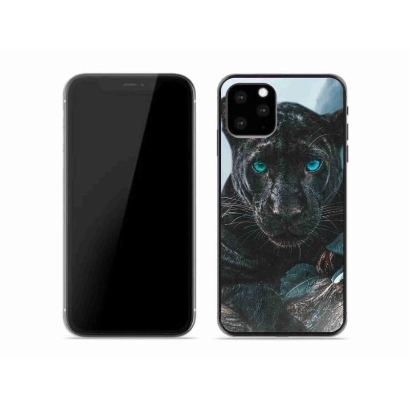 Gelový kryt mmCase na mobil iPhone 11 Pro - černý panter
