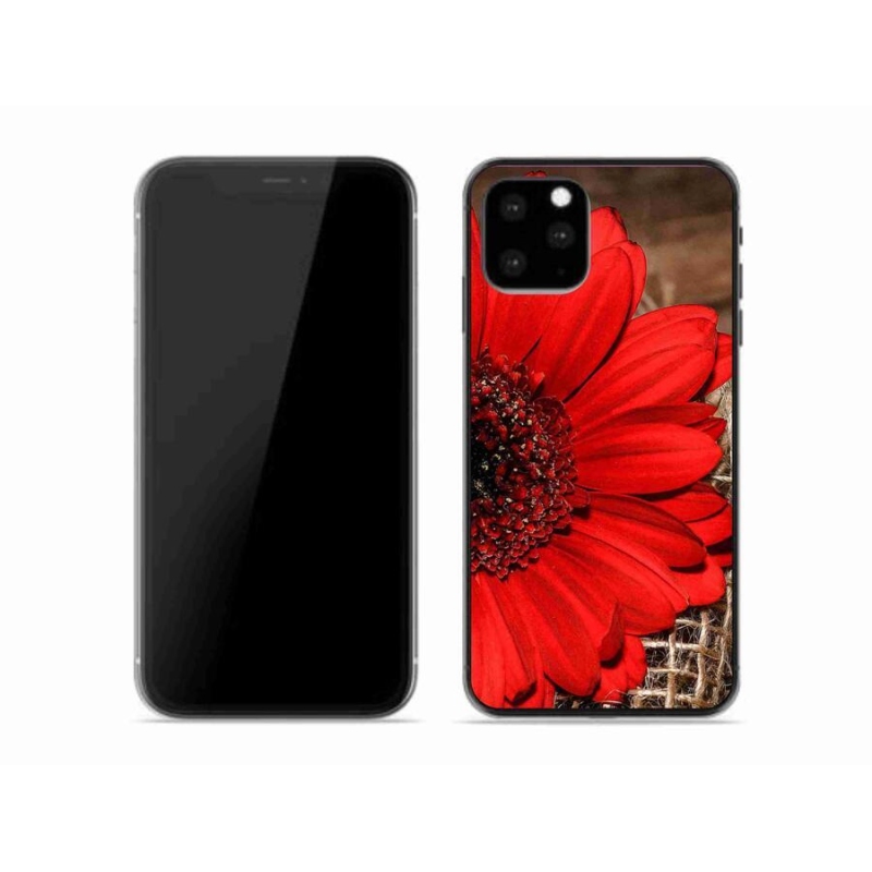 Gelový kryt mmCase na mobil iPhone 11 Pro - gerbera