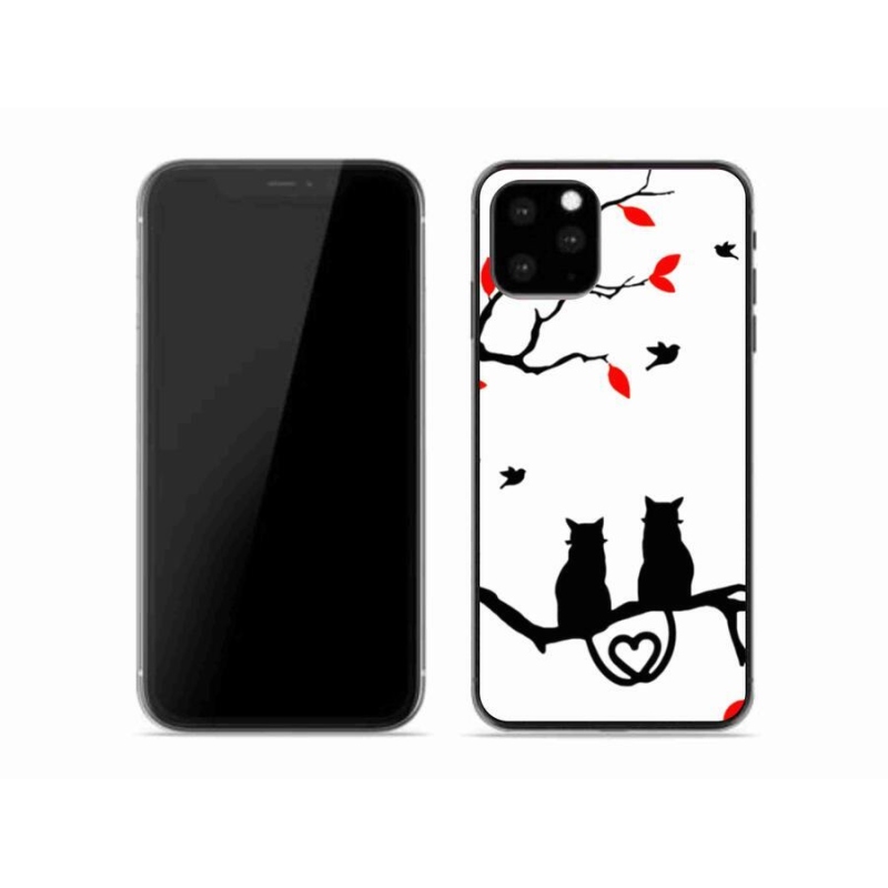 Gelový kryt mmCase na mobil iPhone 11 Pro - kočičí láska