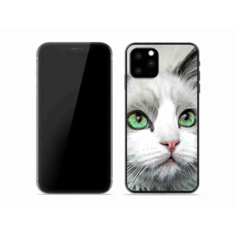 Gelový kryt mmCase na mobil iPhone 11 Pro - kočičí pohled