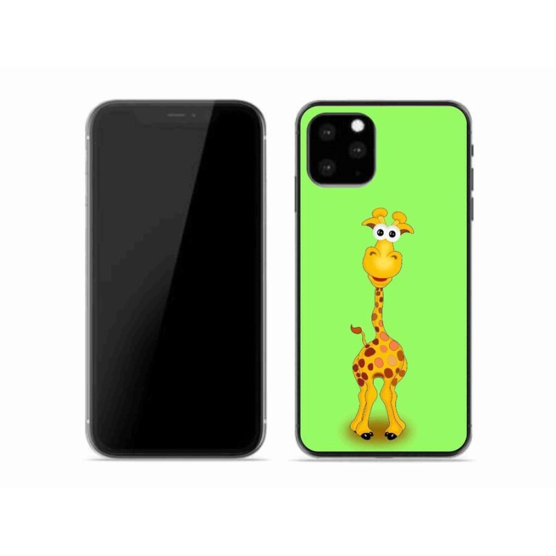 Gelový kryt mmCase na mobil iPhone 11 Pro - kreslená žirafa