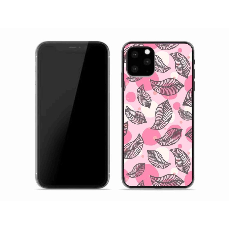 Gelový kryt mmCase na mobil iPhone 11 Pro - kreslené padající listy