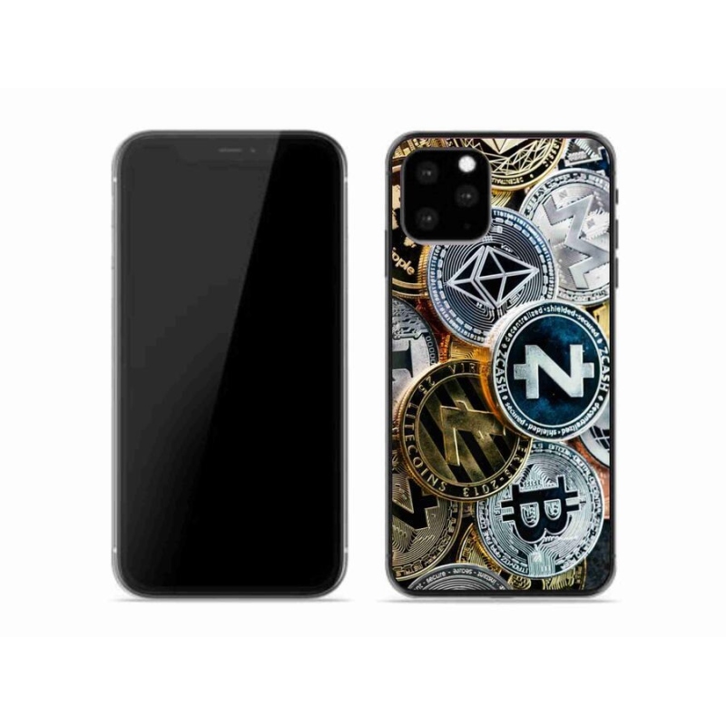 Gelový kryt mmCase na mobil iPhone 11 Pro - kryptoměny