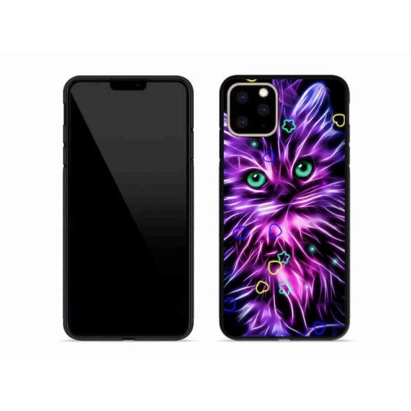 Gelový kryt mmCase na mobil iPhone 11 Pro Max - abstraktní kočka