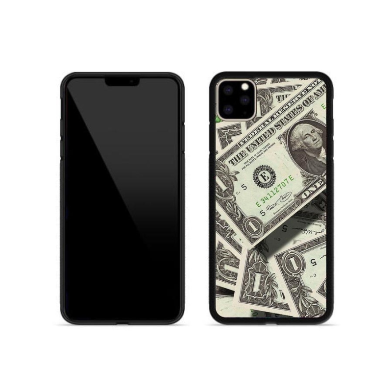Gelový kryt mmCase na mobil iPhone 11 Pro Max - americký dolar