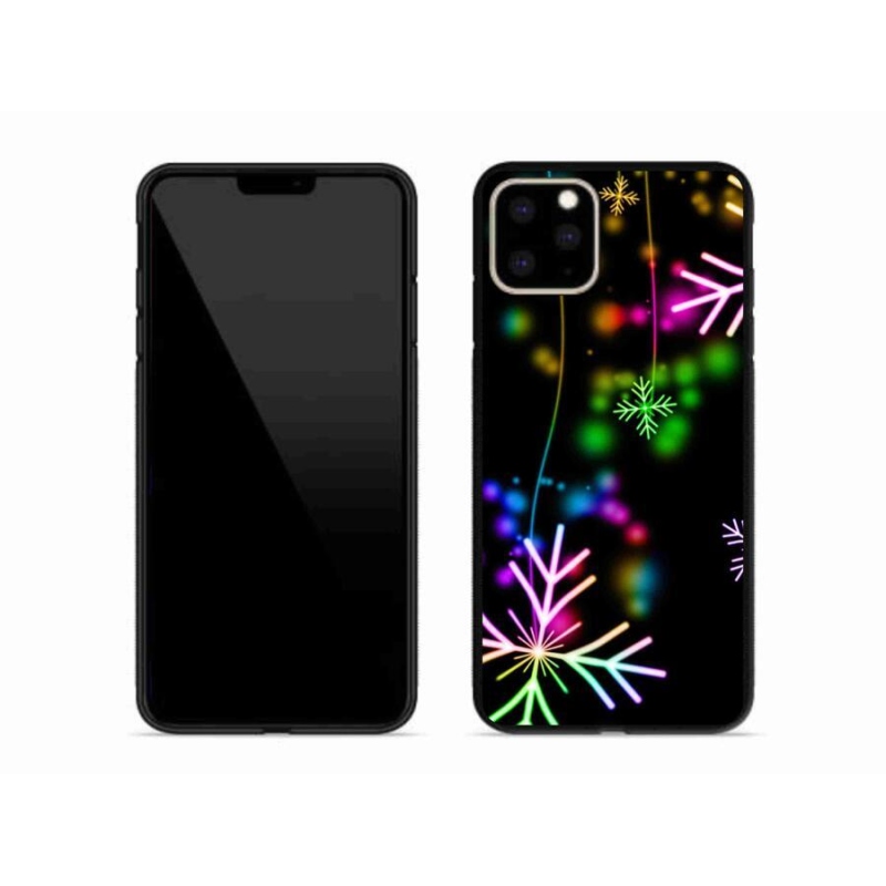 Gelový kryt mmCase na mobil iPhone 11 Pro Max - barevné vločky